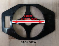 Small Rhombus Plastic Backing Plate - 85mm Round Mount For Sideview Mirror Glass