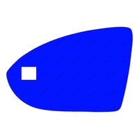 Double Sided Adhesive For Blind Spot Mirror Glass Lens for Volkswagen Golf SportWagen 2015 - 2019