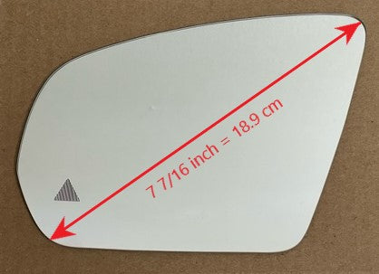 Replacement Blind Spot Mirror Glass for Mercedes-Benz C250 2015 - 2021