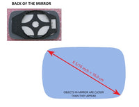 Heated Mirror Glass With Plastic Backing Plate Attached for BMW 325XI 2001 - 2005