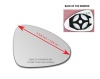 Heated Mirror Glass With Plastic Backing Plate Attached for Porsche Panamera  2010 - 2016