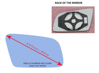 Heated Mirror Glass With Plastic Backing Plate Attached for BMW 535XI 2008