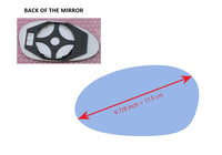 Heated Mirror Glass With Plastic Backing Plate Attached for BMW 330XI 2006