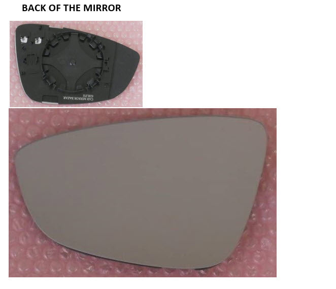 Non-Dimming Heated Mirror Glass Similar to OEM for Volkswagen EOS 2009 - 2017