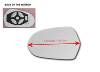 Heated Mirror Glass with Plastic Backing Plate Attached for Audi S6 C7 2013 - 2018