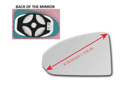 Heated Mirror Glass With Plastic Backing Plate Attached for Audi TT QUATTRO 2016 - 2023