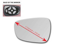 Heated Mirror Glass With Plastic Backing Plate Attached for Hyundai Accent 2012 - 2017