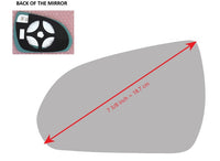 Heated Mirror Glass with Plastic Backing Plate Attached for Kia Rio 2018 - 2022