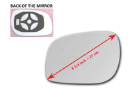 Heated Mirror Glass With Plastic Backing Plate Attached for Land Rover FREELANDER 2002 - 2005