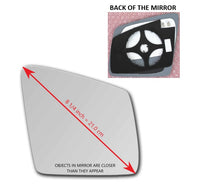 Heated Mirror Glass With Plastic Backing Plate Attached for Mercedes-Benz GLE350 2016 - 2018