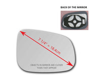 Heated Mirror Glass with Plastic Backing Plate Attached  for Jaguar XJ 2011 - 2018