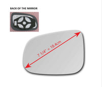 Heated Mirror Glass with Plastic Backing Plate Attached  for Volvo S80 2012 - 2016