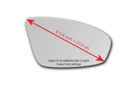 Replacement Mirror Glass for BMW 528I XDRIVE 2013 - 2016