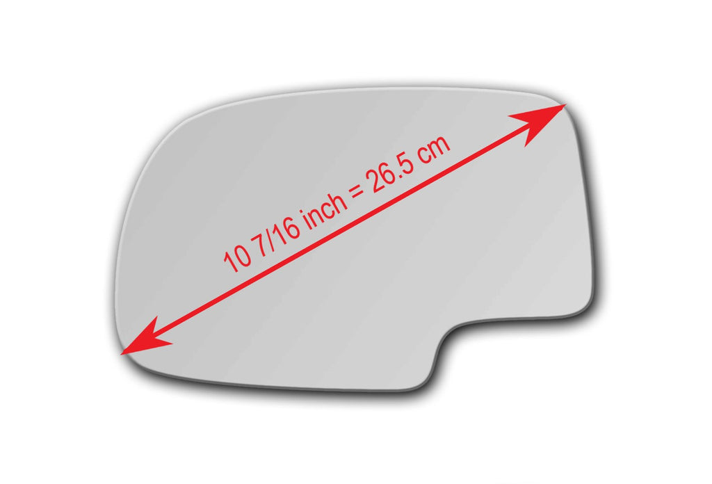 Replacement Mirror Glass for Chevrolet Avalanche 2500 2002 - 2006
