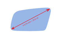 Replacement Mirror Glass for BMW 528I XDRIVE 2009
