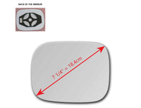 Heated Mirror Glass with Plastic Backing Plate Attached for XC70 2007 - 2010