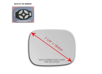 Heated Mirror Glass with Plastic Backing Plate Attached for XC90 2007 - 2010