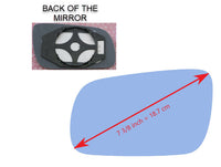 Heated Mirror Glass with Plastic Backing Plate Attached for Volkswagen VW Cabrio 1999 - 2002