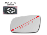 Heated Mirror Glass with Plastic Backing Plate Attached for Audi A6 C4 C5 1995 - 1999