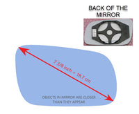 Heated Mirror Glass with Plastic Backing Plate Attached for Volkswagen VW Jetta Mk4 1999 - 2005