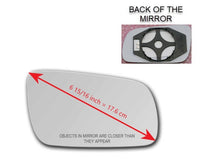 Heated Mirror Glass with Plastic Backing Plate Attached for Volkswagen Golf Mk4 1999 - 2007