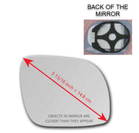 Heated Mirror Glass with Plastic Backing Plate Attached for Volkswagen VW Passat B5 1998 - 2004
