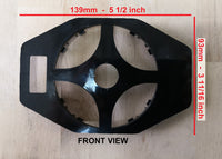 Small Rhombus Plastic Backing Plate - 85mm Round Mount For Sideview Mirror Glass