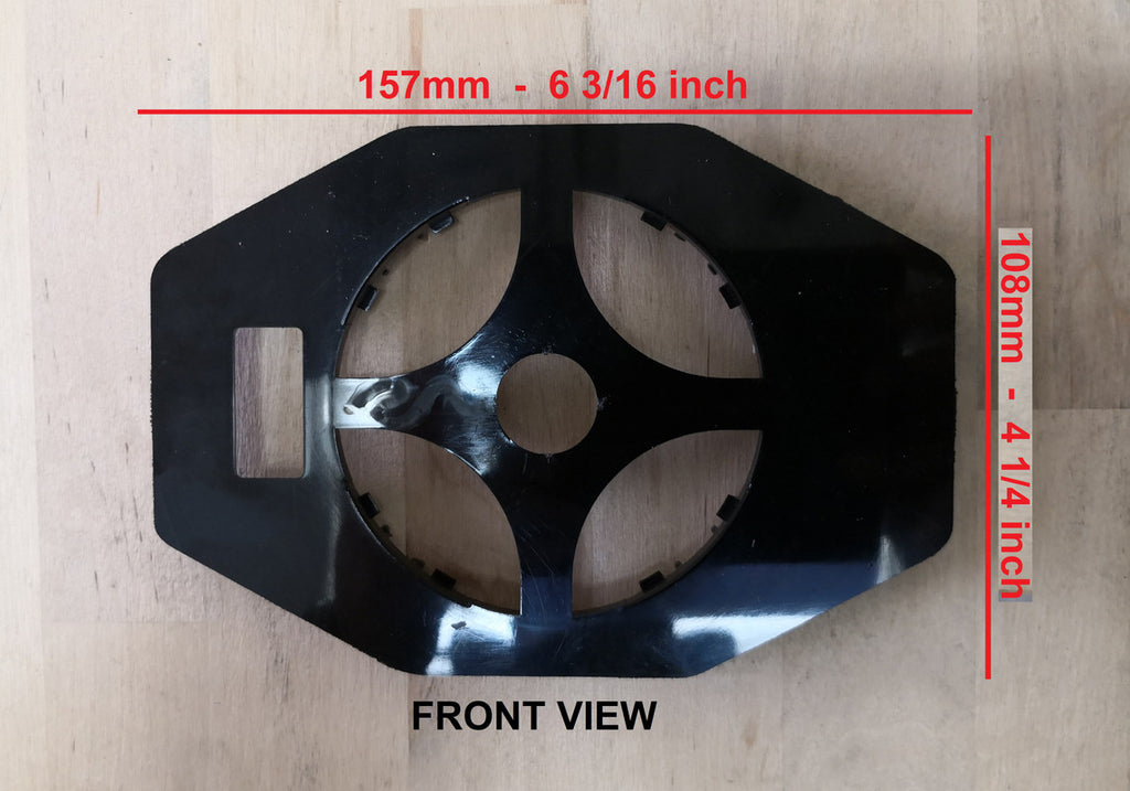 Medium Rhombus Plastic Backing Plate - 85mm Round Mount For Sideview Mirror Glass
