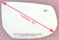 Replacement Blind Spot Mirror Glass for Cadillac XTS 2013 - 2019