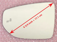 Replacement Blind Spot Mirror Glass for Lexus LS500 2018 - 2023