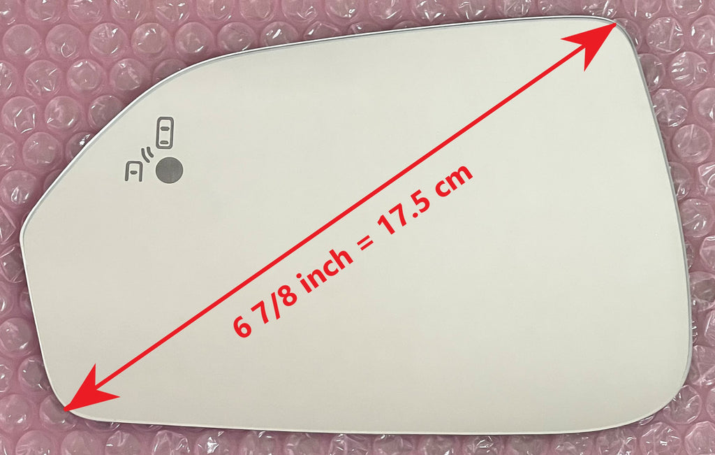 Replacement Mirror Glass with Blind Spot for Lincoln MKZ 2013 - 2020