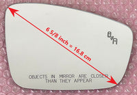 Replacement Blind Spot Mirror Glass for Volkswagen Jetta  2011 - 2018