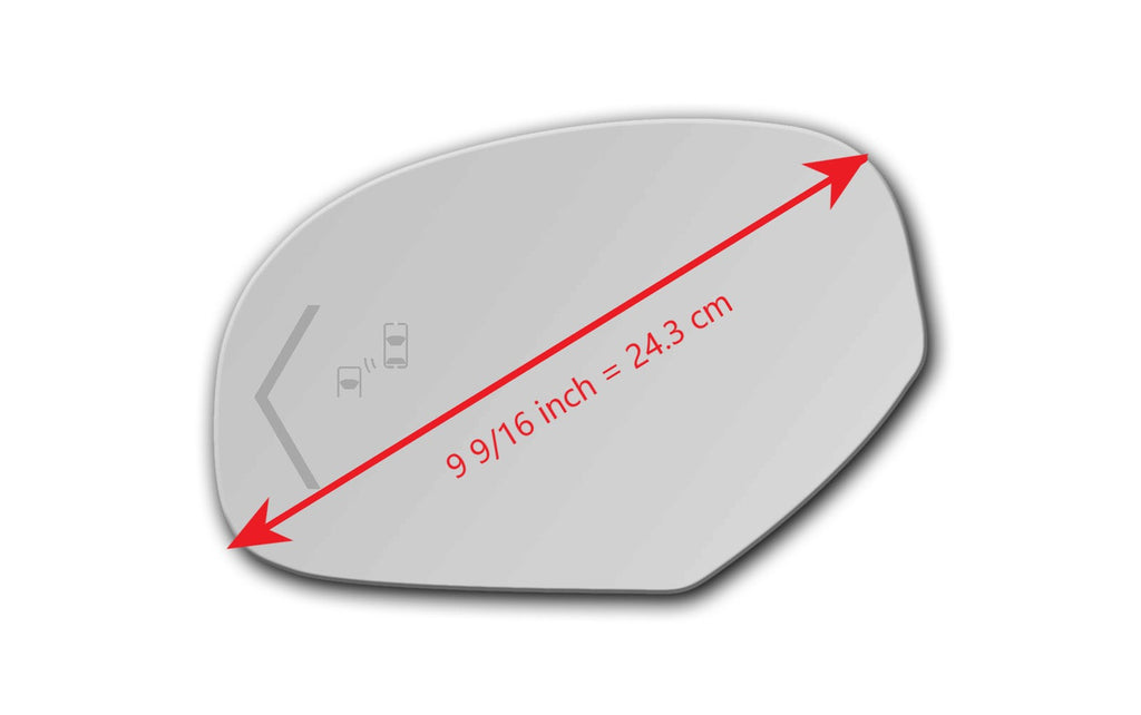 Blind Spot Turn Signal Fit Over Auto-dimming Mirror Glass for Chevrolet Suburban 2500  2009 - 2014