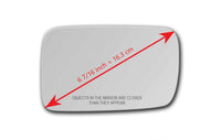 Fit Over Auto-Dimming Mirror Mirror Glass for BMW 750LI 2006 - 2008