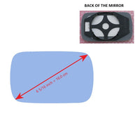 Heated Mirror Glass With Plastic Backing Plate Attached for BMW 325E 1984 - 1987