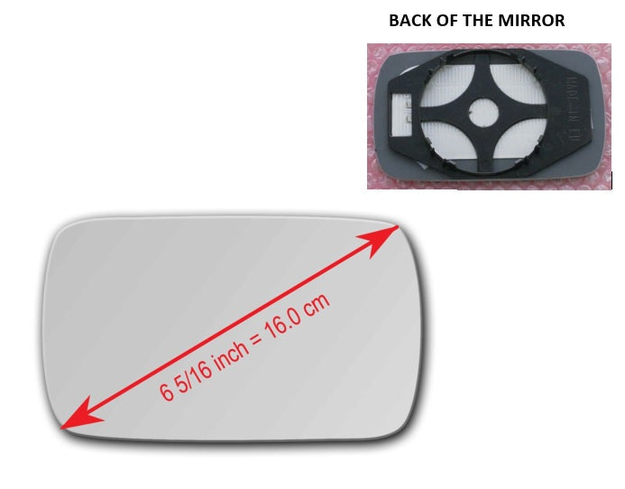 Heated Mirror Glass With Plastic Backing Plate Attached for BMW 325I 1987 - 1995