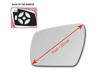 Heated Mirror Glass With Plastic Backing Plate Attached for Kia Soul 2010 - 2013