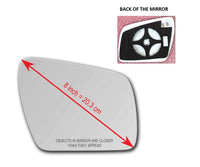 Heated Mirror Glass With Plastic Backing Plate Attached for Kia Soul 2010 - 2013