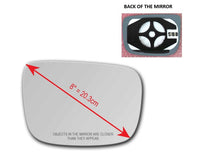 Heated Mirror Glass With Plastic Backing Plate Attached for Volvo XC60 2010 - 2017