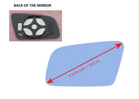 Heated Mirror Glass With Plastic Backing Plate Attached for BMW 645CI 2004 - 2005