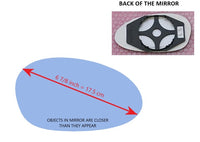 Heated Mirror Glass With Plastic Backing Plate Attached for BMW 330I 2006