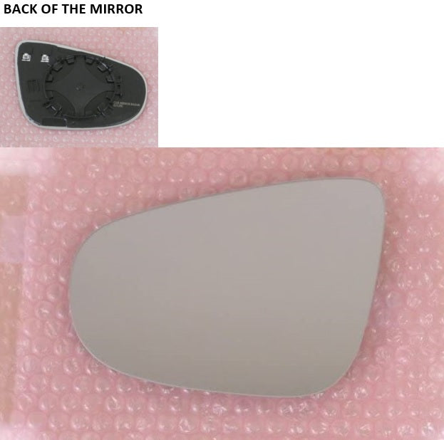 Non-Dimming Heated Mirror Glass Similar to OEM for Volkswagen GTI 2010 - 2014