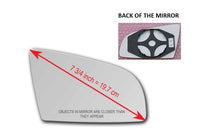 Heated Mirror Glass with Plastic Backing Plate Attached for Audi RS4 2007 - 2008