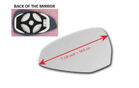 Heated Mirror Glass With Plastic Backing Plate Attached for Audi S5 Sportback 2018 - 2023