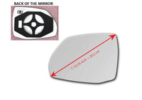 Heated Mirror Glass With Plastic Backing Plate Attached for Audi Q7 2017 - 2023