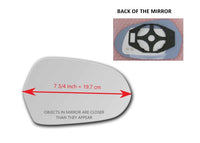 Heated Mirror Glass with Plastic Backing Plate Attached for Audi A6 C7 2012 - 2018