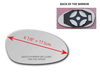 Heated Mirror Glass With Plastic Backing Plate Attached for BMW 323I 2006 - 2009
