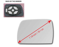 Heated Mirror Glass With Plastic Backing Plate Attached for BMW X3 2004 - 2009