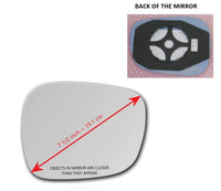Heated Mirror Glass With Plastic Backing Plate Attached for BMW X3 2010 - 2014