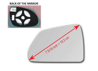 Heated Mirror Glass With Plastic Backing Plate Attached for Cadillac CTS 2008 - 2015